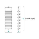 ⁦منظم أحذية ترولي دوّار للخزائن  - AL8018⁩ - الصورة ⁦3⁩