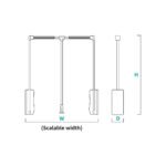 ⁦علاقة ملابس قابلة للسحب – AL8019⁩ - الصورة ⁦2⁩