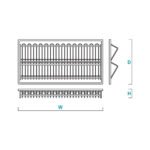 ⁦سلة أحذية سحب ناعم للخزائن – AL8009⁩ - الصورة ⁦3⁩